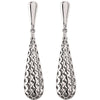 14k White Gold Pierced Style Earrings