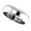 14k White Gold 6mm Paisley Design Band Size 12