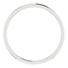 14k White Gold 1mm Comfort Fit Band, Size 6