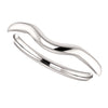 14k White Gold Band for 8.2mm Round Ring, Size 7