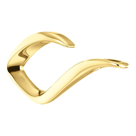 14k Yellow Gold Freeform Pendant