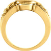 14K Yellow Gold Fashion Signet Ring, Size 6
