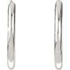 Sterling Silver Round Tube Hinged Earrings