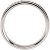 14k White Gold 6mm Comfort Fit Band Size 13.5