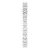 14k White Gold 3/4 CTW Diamond Eternity Band Size 8