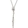 Sterling Silver Decorative Dangle 18" Necklace