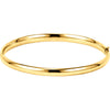 Hinged Bangle Bracelet - 4.75 mm in 14k Yellow Gold
