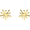 14k Yellow Gold Swirl Earrings