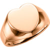 Heart Ring in 14K Rose Gold (Size 6)