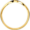14k Yellow Gold "V" Ring, Size 6