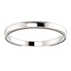 14k White Gold Sculptural-Inspired Band, Size 7