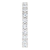 14k White Gold 1 1/6 CTW Diamond Eternity Band Size 5