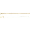 1.0 mm Lasered Titan Gold Curb Chain in 14k Yellow Gold ( 16-Inch )