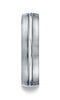 Benchmark-Titanium-6mm-Comfort-Fit-Satin-Finished-Center-Concaved-Cut-Design-Wedding-Band-Ring--Size-7--560T07