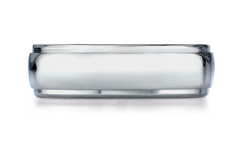 Benchmark-Titanium-7mm-Comfort-Fit-Stepped-Edge-Design-Wedding-Band-Ring--Size-6.5--570T06.5