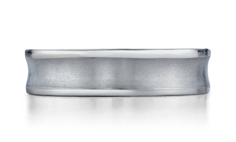 Benchmark-Titanium-6mm-Comfort-Fit-Satin-Finished-Concave-Design-Wedding-Band-Ring--Size-6.5--CF66001T06.5