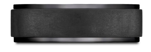 Benchmark-Black-Titanium-7mm-Comfort-Fit-Beveled-Edge-Pattern-Design-Ring--Size-6.5--CF67891BKT06.5