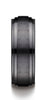 Benchmark-Black-Titanium-8-mm-Comfort-Fit-Satin-Finished-Double-Edge-Design-Wedding-Band-Ring--Size-7--CF68100BKT07