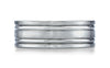 Benchmark-Titanium-8-mm-Comfort-Fit-Satin-Finished-Concaved-Cuts-Design-Wedding-Band-Ring--Size-6.5--CF68423T06.5