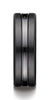Benchmark-Black-Titanium-7.5mm-Comfort-Fit-Satin-Finished-High-Polished-Center-Cut-Carved-Design-Band--7--CF717505BKT07