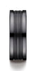 Benchmark-Black-Titanium-8-mm-Comfort-Fit-High-Polish-Center-Cut-Squared-Edge-Carved-Design-Band-Size7--CFSE58180BKT07
