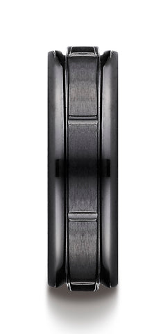 Benchmark-Black-Titanium-7mm-Comfort-Fit-Satin-Finished-Round-Edge-Design-Wedding-Band-Ring--Size-7--RECF77452BKT07