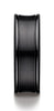 Benchmark-Black-Titanium-7.5mm-Comfort-Fit-Satin-Finished-Concave-Round-Edge-Carved-Design-Band--Size-7--RECF87500BKT07