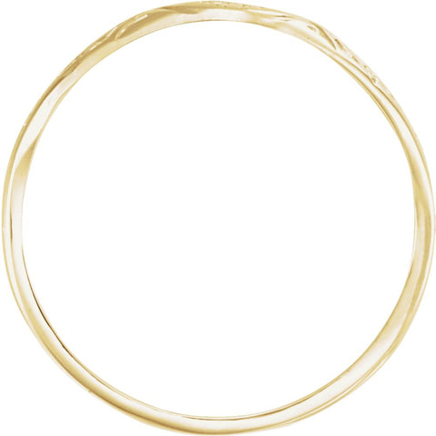 14k Yellow Gold St. Theresa Ring , Size 6