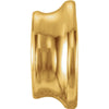 14K Yellow Gold 9mm Plain Roundel