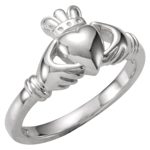 Sterling Silver Youth Claddagh Ring, Size 5