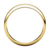14k Yellow Gold 6mm Half Round Tapered Band, Size 7