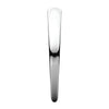 14k White Gold 3mm Half Round Tapered Band, Size 6