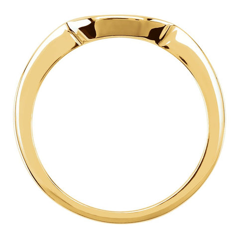 14k Yellow Gold 6mm Band , Size 6