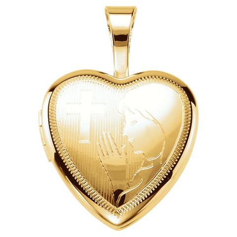 Gold Plated & Sterling Silver Prayer Locket