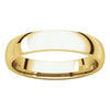 10k Yellow Gold 4mm Light Comfort Fit Band, Size 10.5