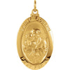 23.00x16.00 mm St. Joseph Medal in 14K Yellow Gold