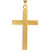 14k Yellow Gold 39x25mm Cross Pendant