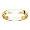 14k Yellow Gold 3mm Flat Edge Band, Size 7