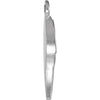 14k White Gold Angel Wing Charm