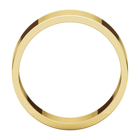 10k Yellow Gold 7mm Flat Band, Size 7