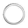 14k White Gold 1/2 CTW Diamond Band for 6.5mm Round Engagement Ring, Size 7