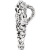 14k White Gold Heart Pendant