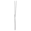 14k White Gold 1/6 CTW Diamond "V" 16-18" Necklace