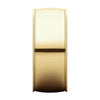 14k Yellow Gold 8mm Light Comfort Fit Milgrain Band , Size 12