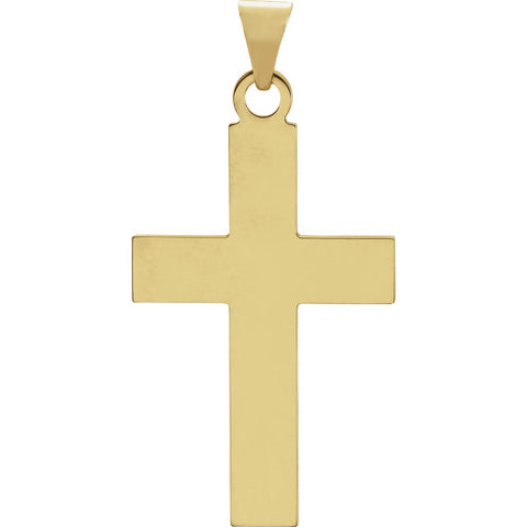 14k Yellow Gold Cross Pendant