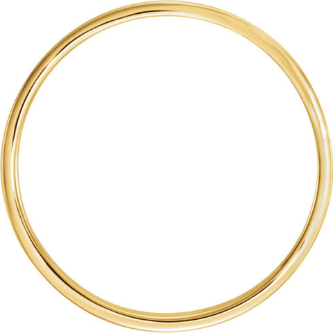 14k Yellow Gold 4mm Flat Band with Hammer Finish Size 5