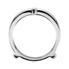14k White Gold 1/4 CTW Diamond Ring Guard, Size 7