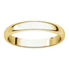 10k Yellow Gold 3mm Half Round Band, Size 6