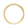 14k Yellow Gold .085 CTW Diamond Sideways Cross Ring, Size 7