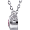 Sterling Silver Pink Tourmaline Bezel 18" Necklace